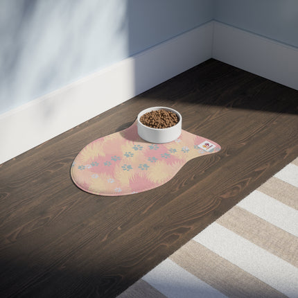 Pet Feeding Mats - Tropical Fluffy Paradise Design