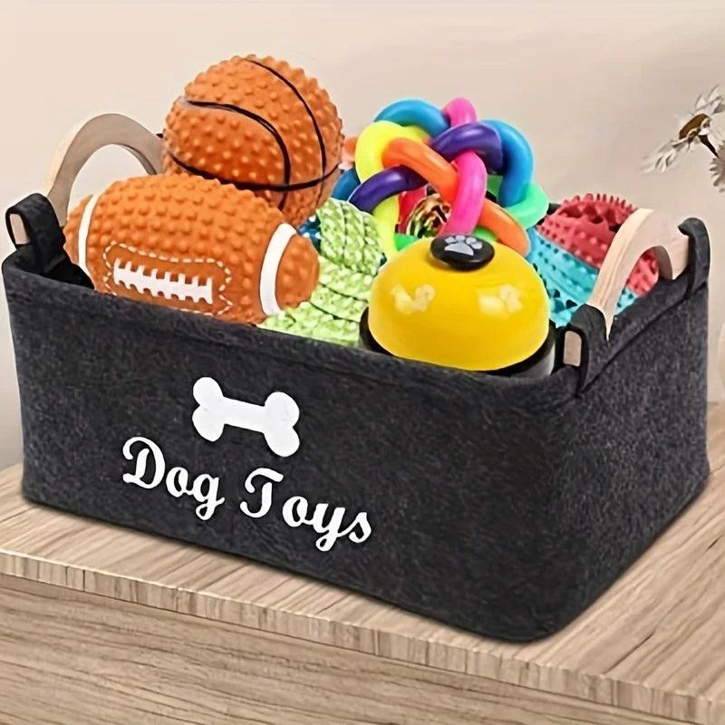 Felt Pet Toy Box - Organize With Style! - Love4thePets