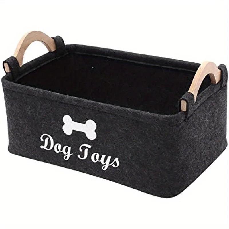 Felt Pet Toy Box - Organize With Style! - Love4thePets