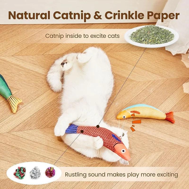 Interactive Catnip Fish Toy for Kittens - Love4thePets