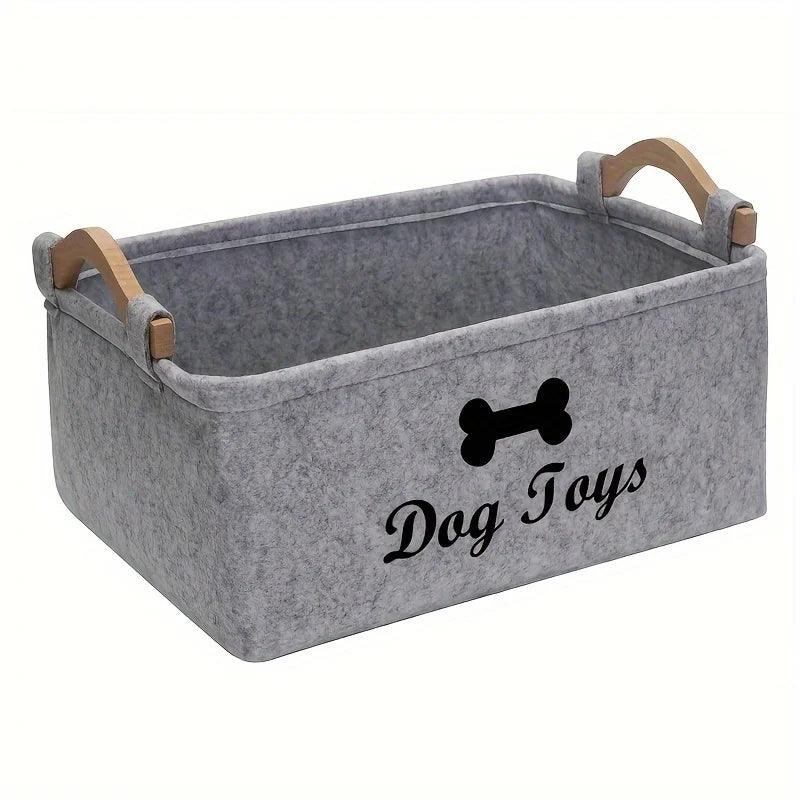 Felt Pet Toy Box - Organize With Style! - Love4thePets