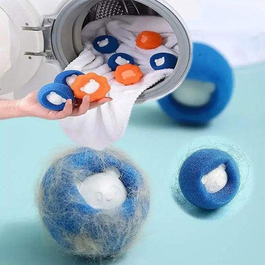 Pet Hair Remover Reusable Ball Laundry Washing Machine Filter Wool Sticker Cat Hair Remover Pet Fur Lint Catcher Home - Love4thePets