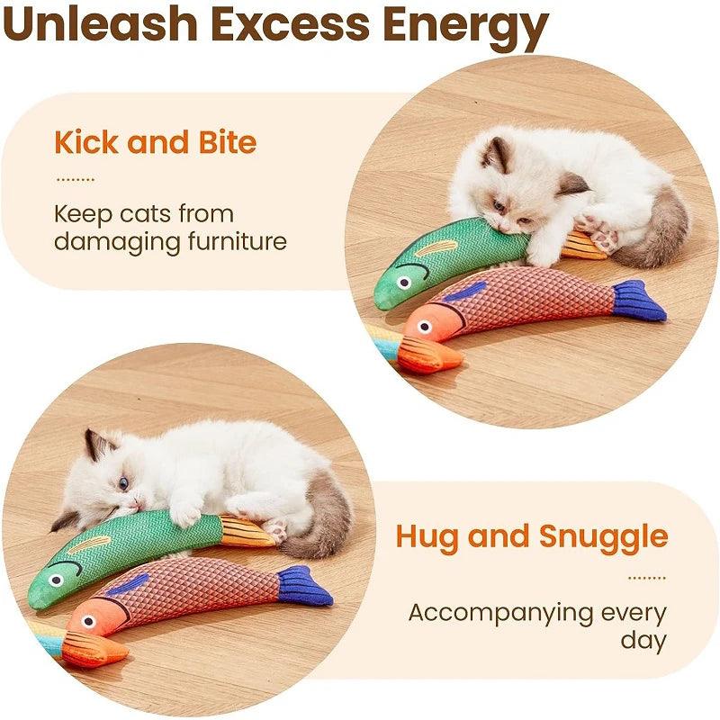 Interactive Catnip Fish Toy for Kittens - Love4thePets