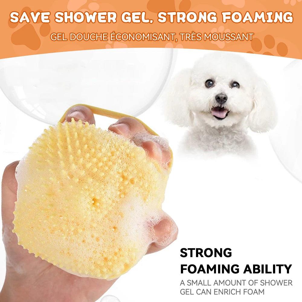 Silicone Pet Bathing Massage Brush - Love4thePets