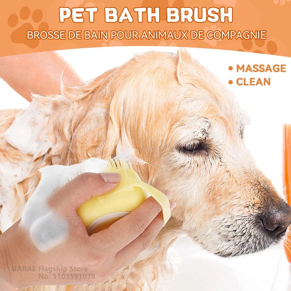 Silicone Pet Bathing Massage Brush - Love4thePets