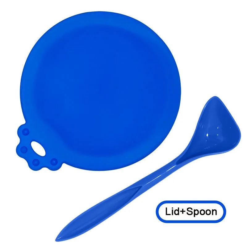 2pcs Pet Food Can Covers & Spoon Set - Love4thePets