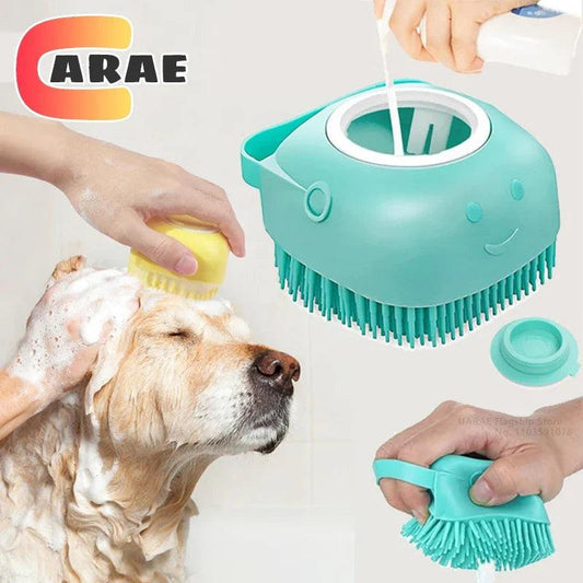 Silicone Pet Bathing Massage Brush - Love4thePets