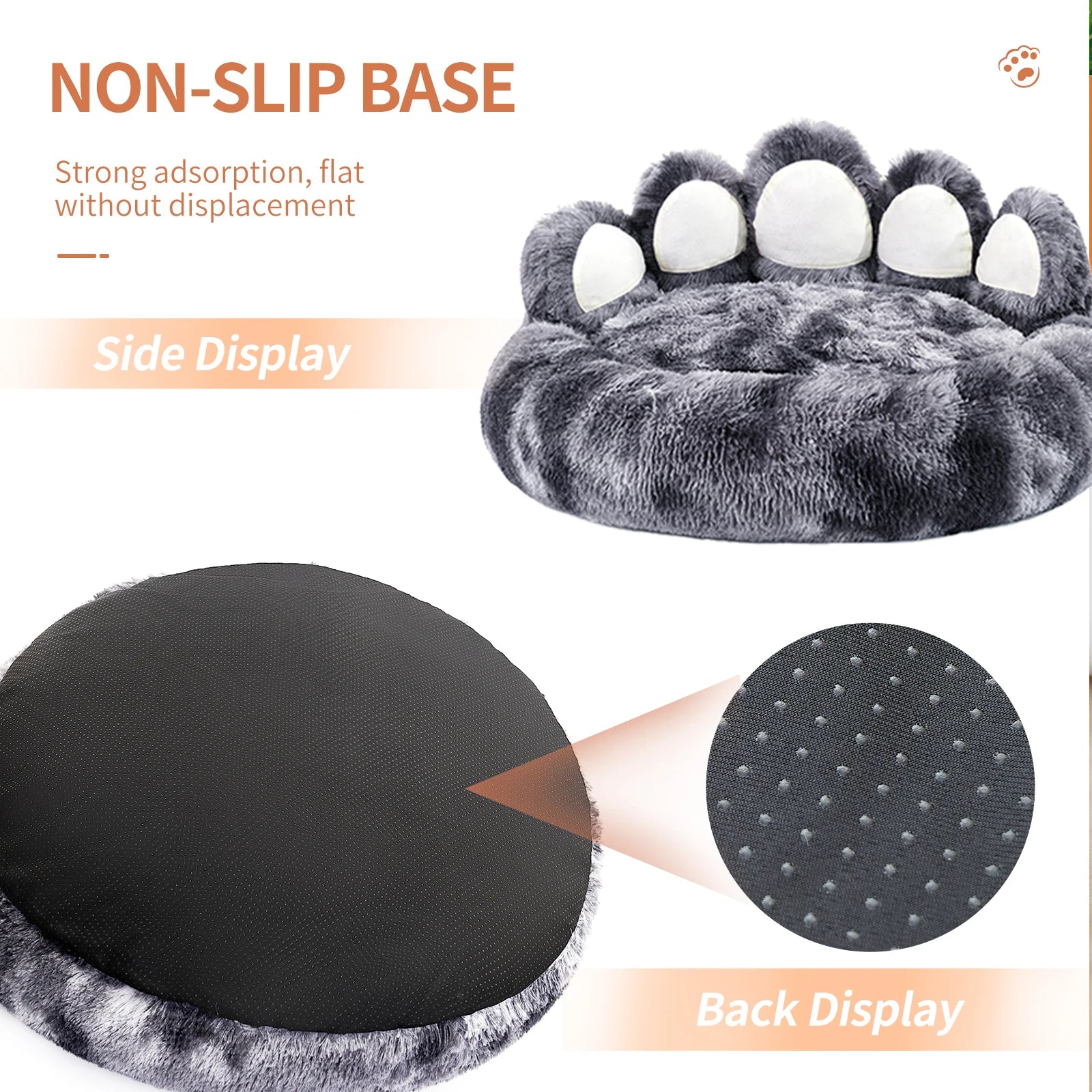 Paw Shape Cozy Bed Cushion for Pets - Love4thePets