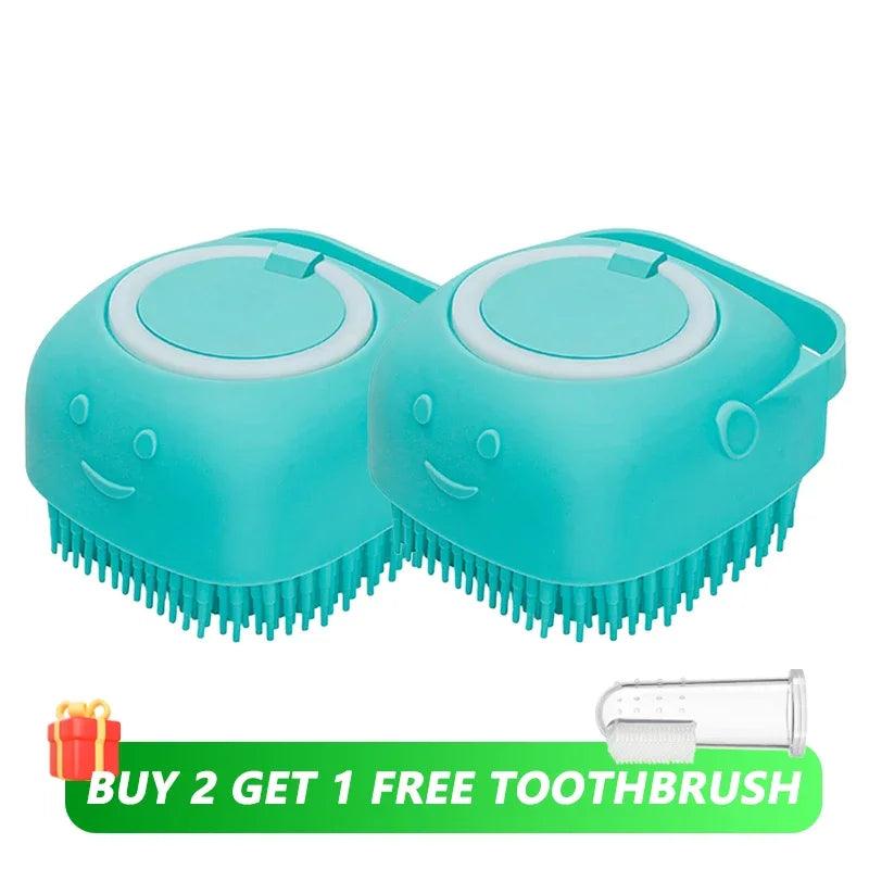 Silicone Pet Bathing Massage Brush - Love4thePets