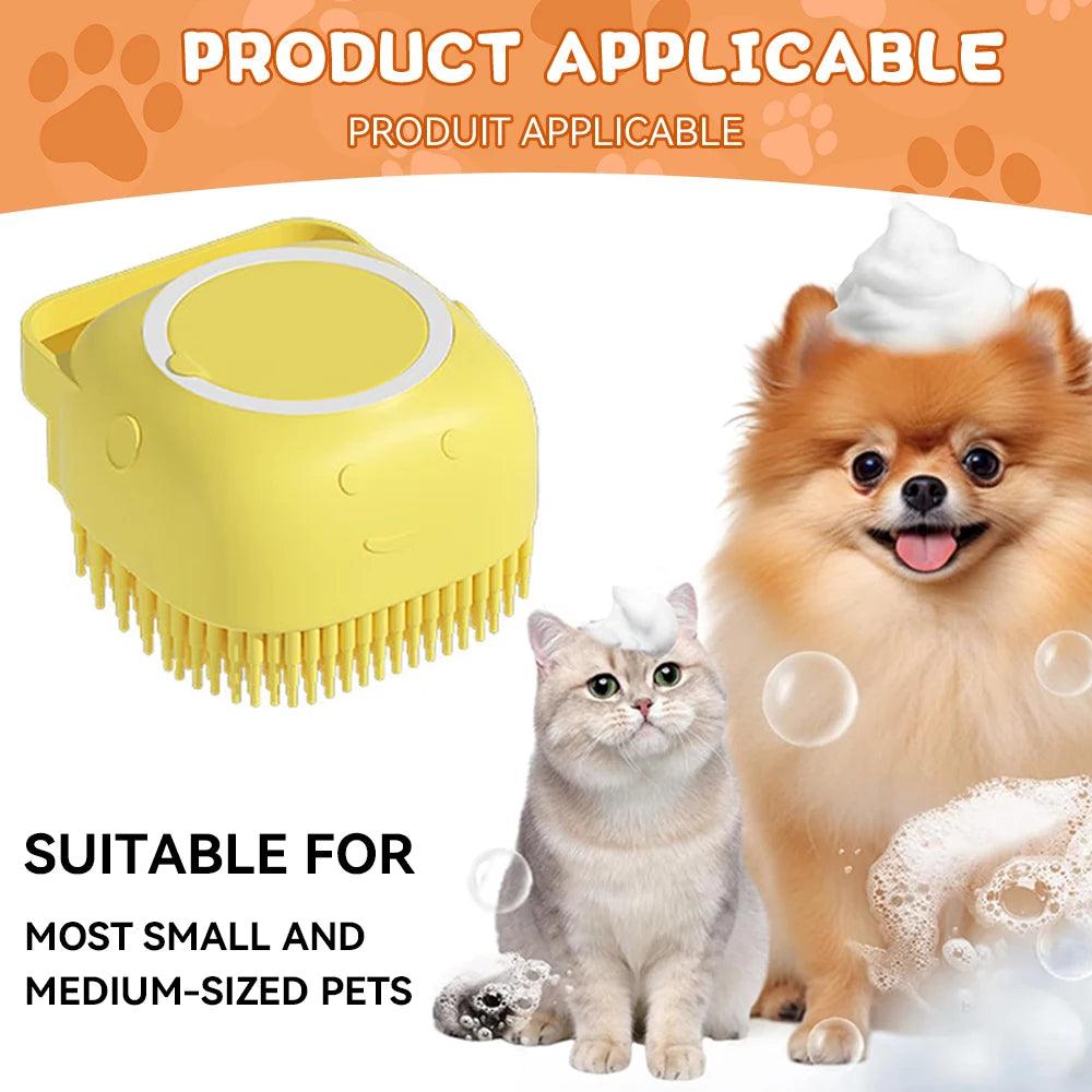 Silicone Pet Bathing Massage Brush - Love4thePets