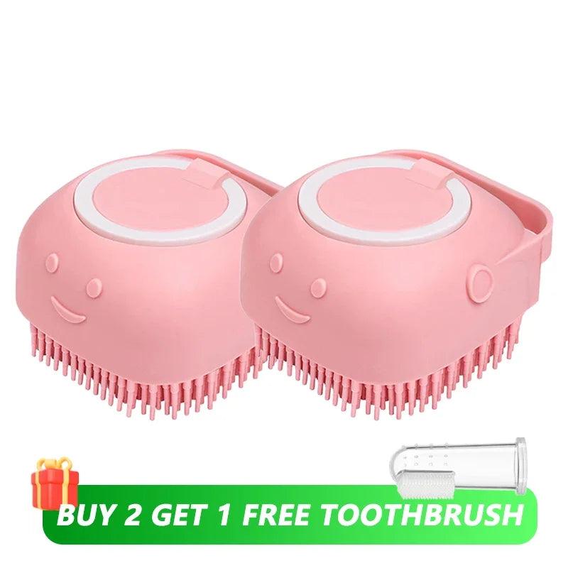 Silicone Pet Bathing Massage Brush - Love4thePets